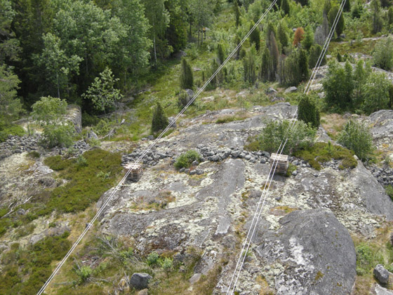 Fornborgsmur ovanifrån